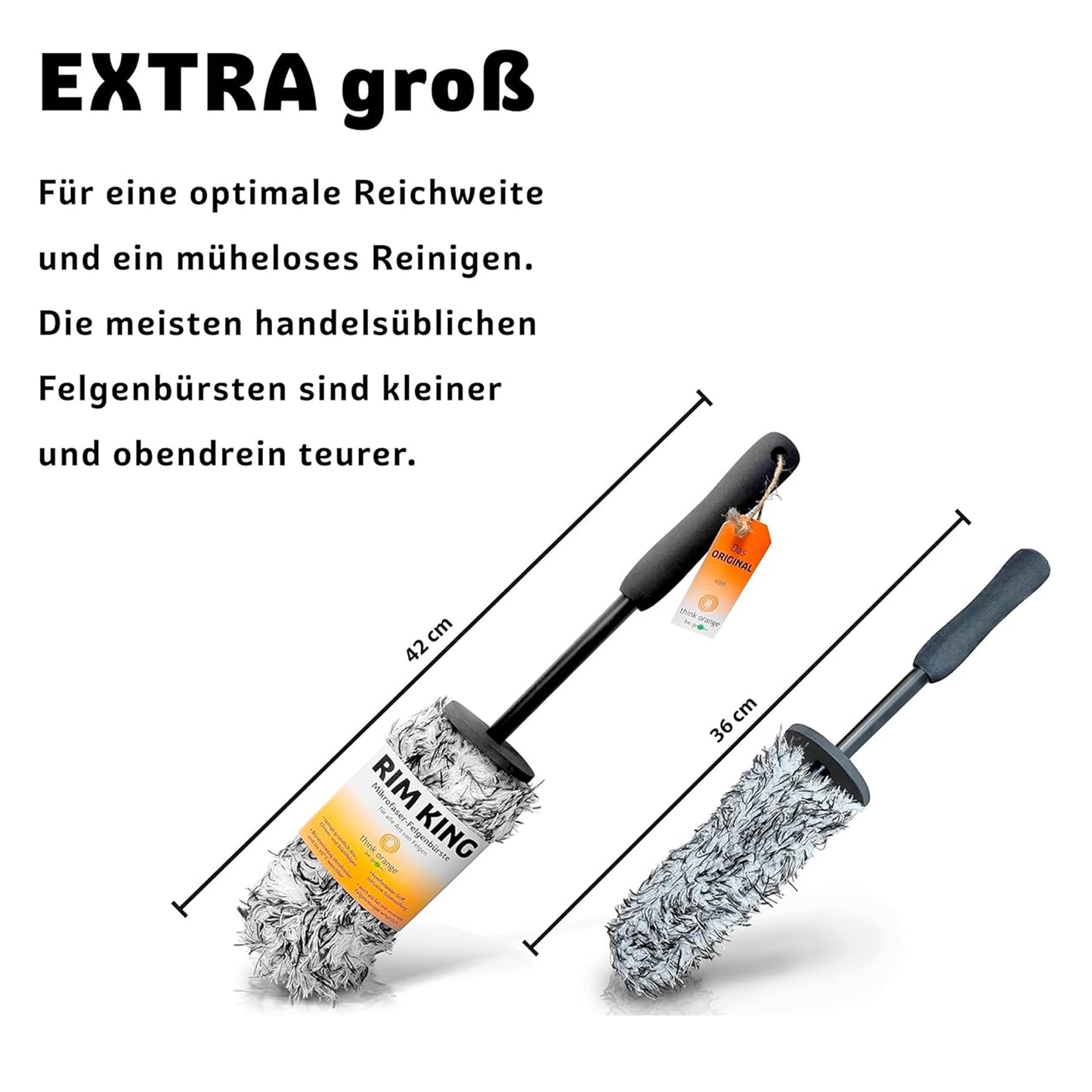 TOBG® Felgenbürste Mikrofaser 42cm