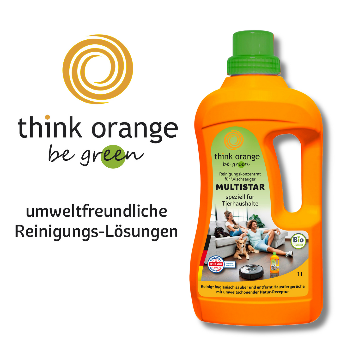 TOBG® Multistar Pet/ Tierhaushalt 1L - für alle Wischroboter, Saugroboter & Nasssauger