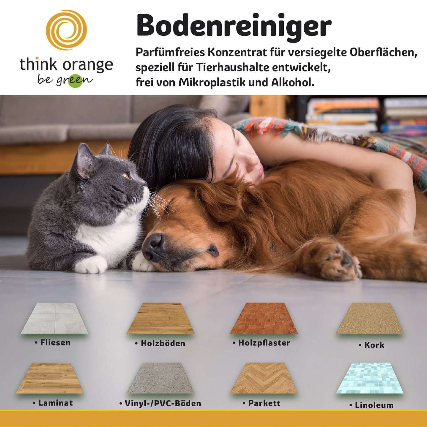 TOBG® Bodenreiniger für Wischroboter und Saugwischer 1L