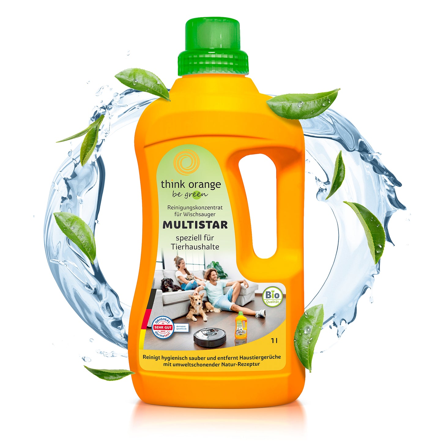 TOBG® Multistar Pet/ Tierhaushalt 1L - für alle Wischroboter, Saugroboter & Nasssauger