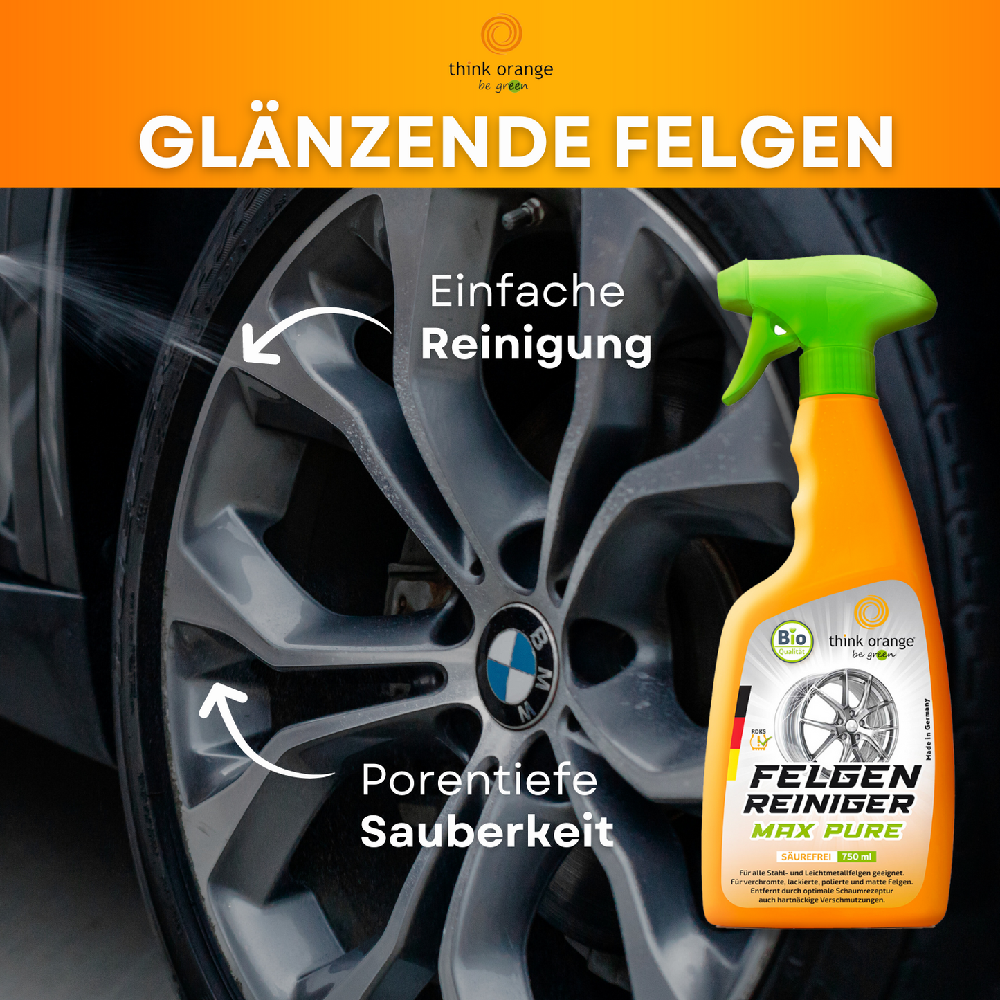 TOBG® Felgenreiniger Max Pure 750ml