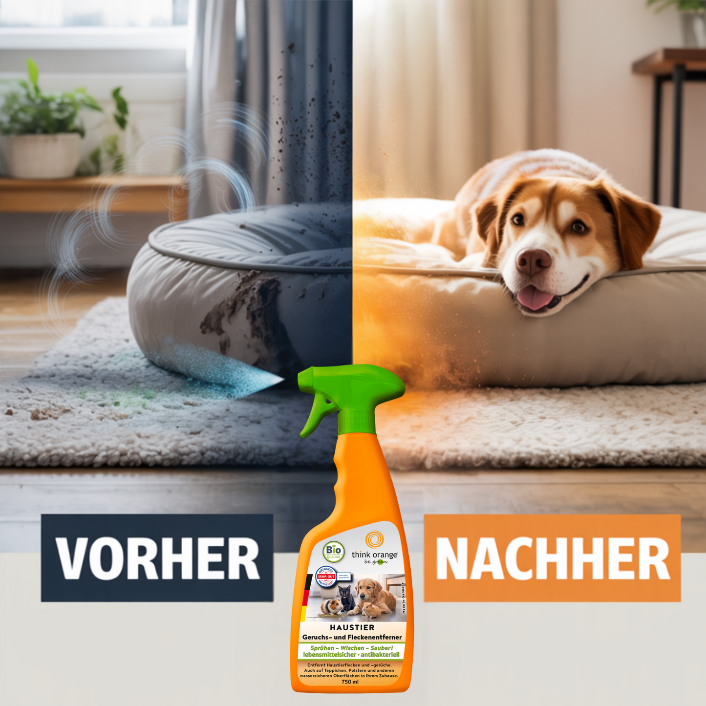 TOBG Haustier Geruchs- & Fleckenentferner 750 ml