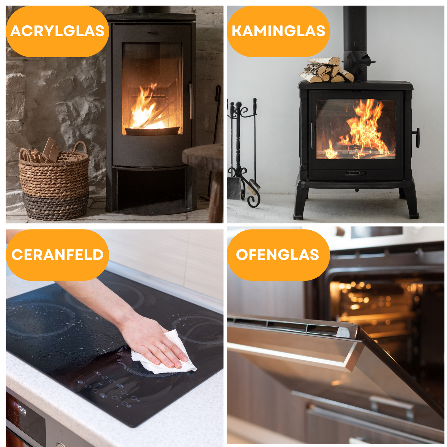 TOBG® Kamin & Ofenglasreiniger - 750ml