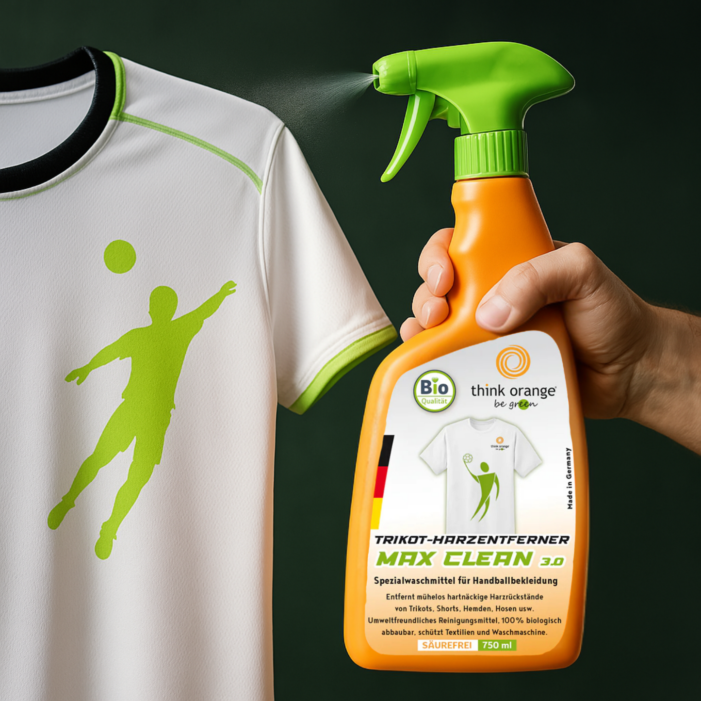 TOBG® Harzentferner Handball für Trikots 750ml Spray - MAX CLEAN 3.0