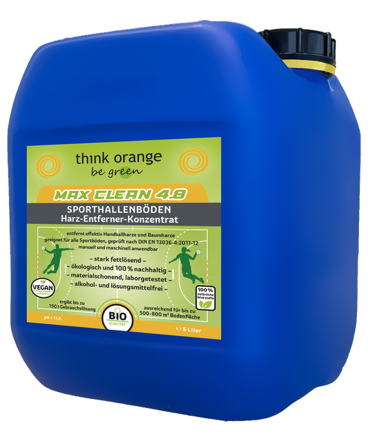 TOBG® Harzentferner Sporthallenbödenreiniger – 5 L Kanister